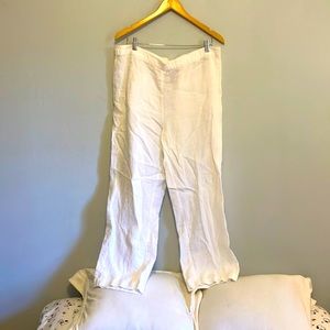 White linen pants Chico’s